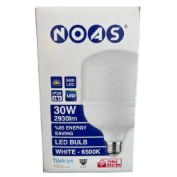 30W Led Torch Ampul Beyaz Noas