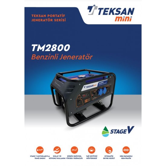 Benzinli Portatif Jenaratör TM 2800-EURO V 3,5 Kva