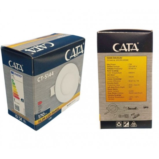 3W LED SPOT BEYAZ CATA