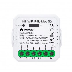 WiFi Çift Çıkışlı Röle