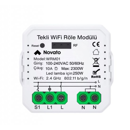 WiFi Tek Çıkışlı Röle